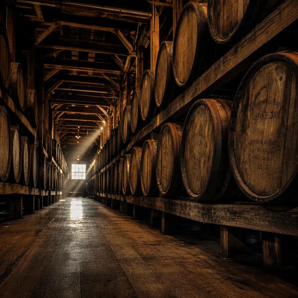 Bourbon rickhouse in Kentucky
